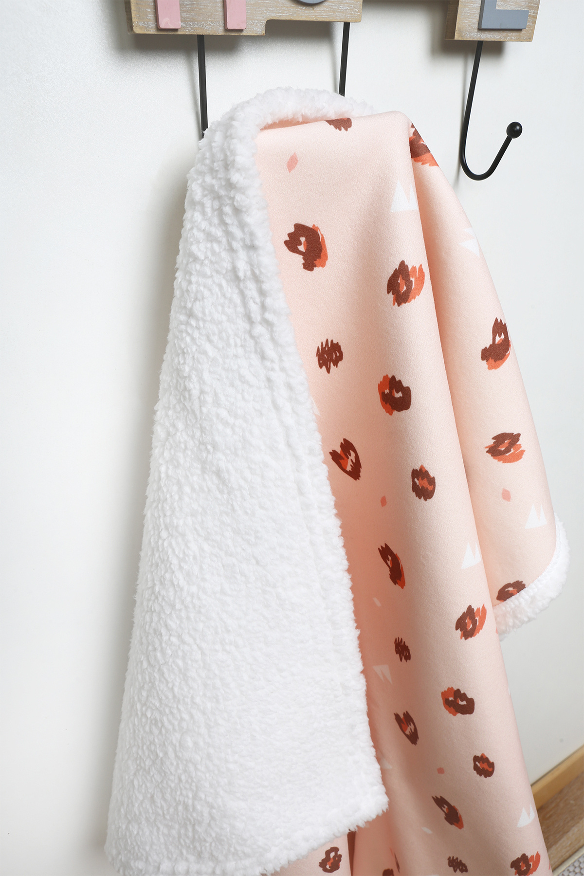 HAMUR Fluffy Bebek Battaniyesi 80x100 Cm Ada Kundak Puset Çift Taraflı Koyun Tüyü Battaniye 100x80 fotoğrafı 6 (önizleme)