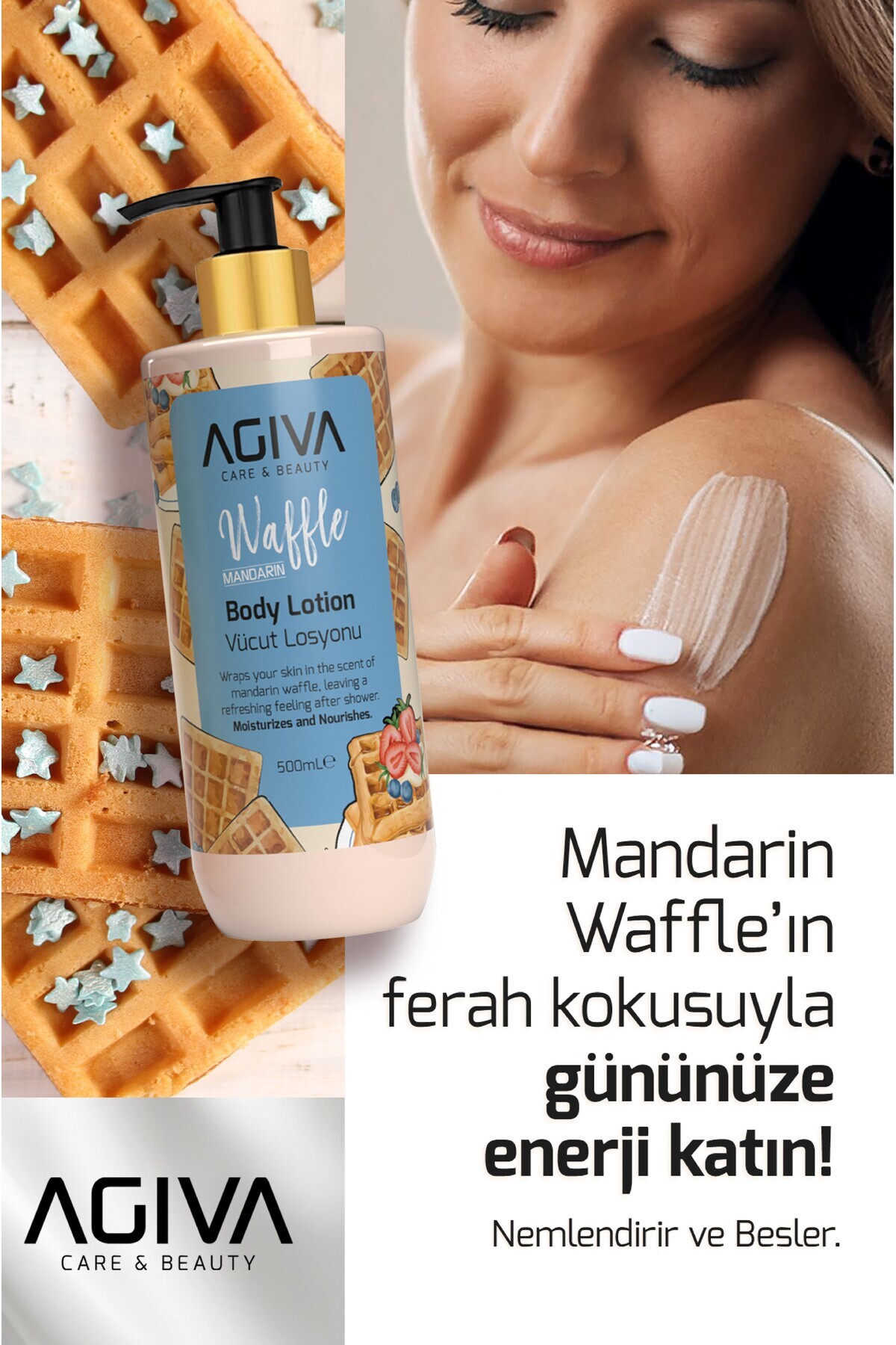 Mandarin&Waffle Özlü Besleyici ve Nemlendirici Vücut Losyonu — 001-AGK-063 — تصویر 5 از 5