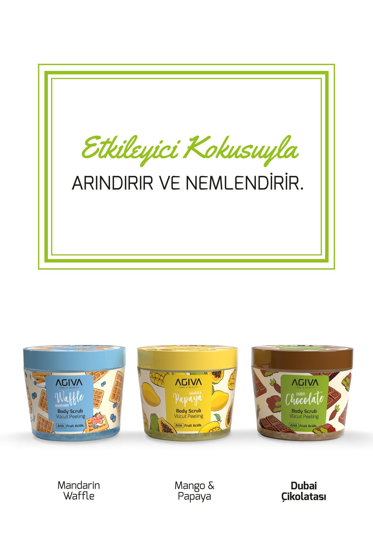 Dubai Çikolatası Arındırıcı Nemlendirici Vücut Peeling – Pürüzsüzleştirici AHA Meyve Asitli 300 ml — 001-MKJ-048 — تصویر 4 از 5