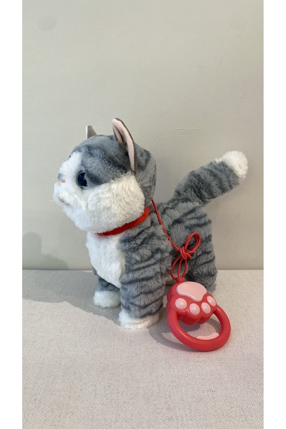 Magicway Müzikli Yürüyen Miyavlayan Yalayan Kuyruk Ve Başını Sallayan Ses Kaydını Tekrarlayan Peluş Kedi fotoğrafı 7 (önizleme)