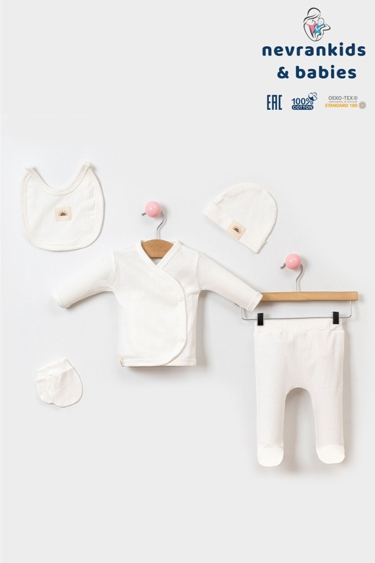 nevrankids Güneş Etiket Organik 5’li Hastane Çıkışı fotoğrafı 4 (önizleme)