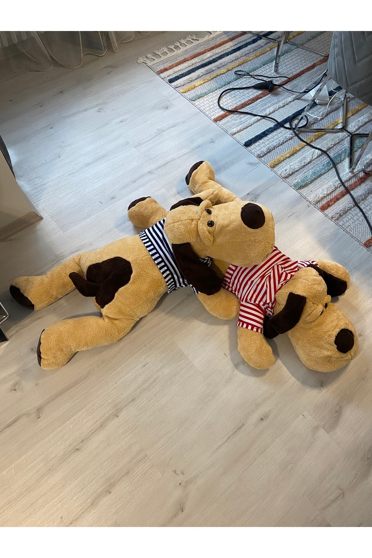 xprops 120 Cm Dev Peluş Yumuşak Büyük Köpek Oyuncak Uyku Sarılma Arkadaşı Sevgililer Doğum Günü Hediyesi fotoğrafı 4 (önizleme)