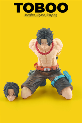 shop One Piece Anime Figürü - Portgas D. Ace | Zincirli & Diz Çökmüş 13 cm | ...