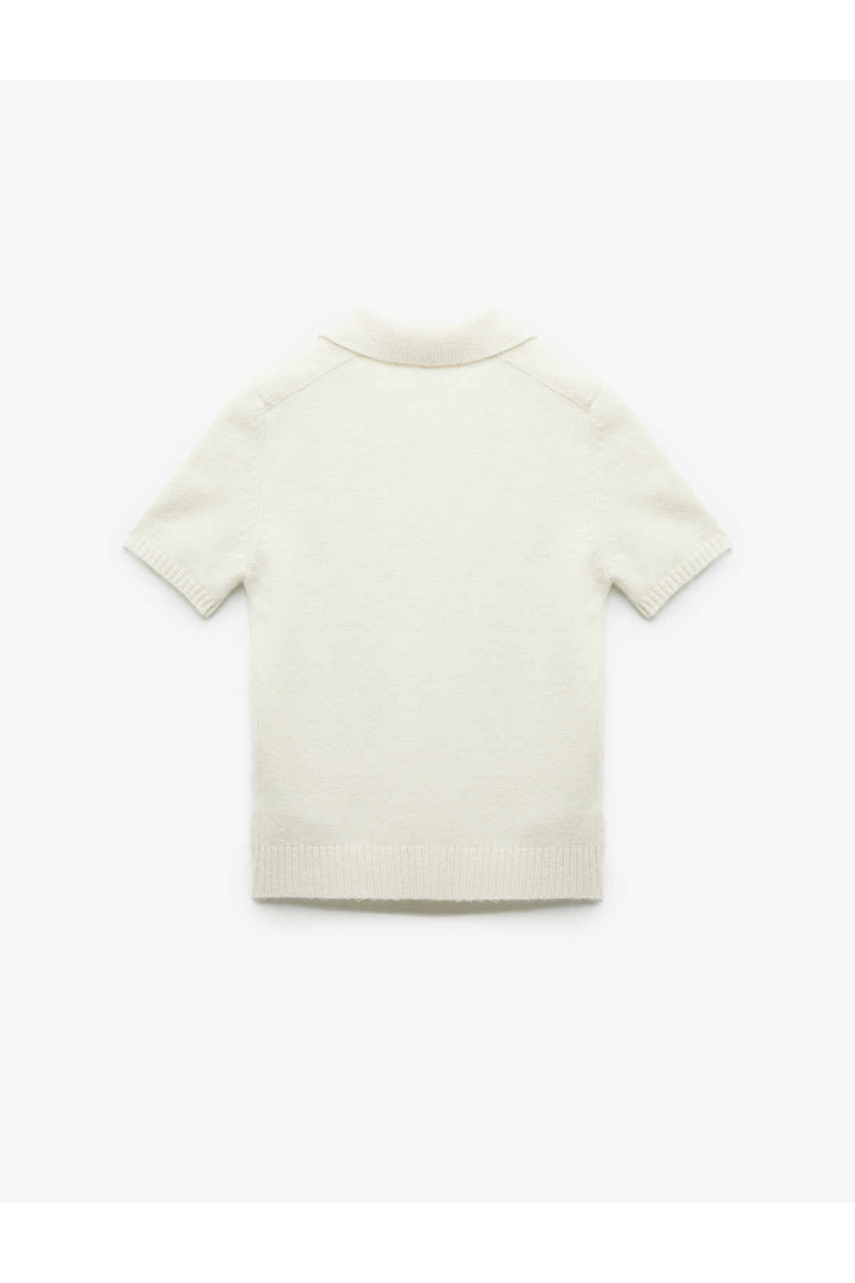 Koton  Kısa Kollu Düğmeli Polo Yaka Triko Kazak - Görsel 5