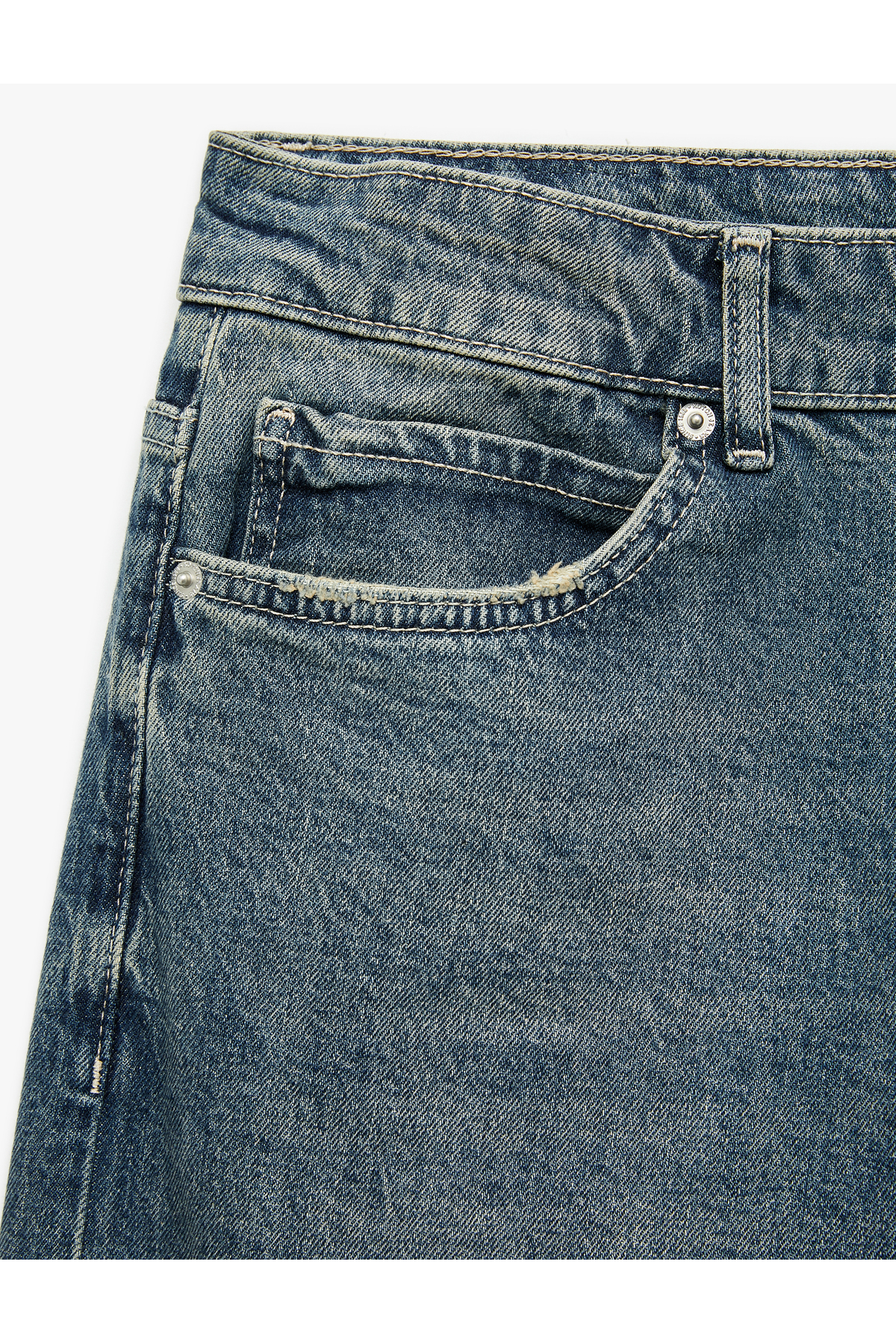 Koton Pamuklu Normal Bel Tapered Fit Jean Pantolon görsel 7