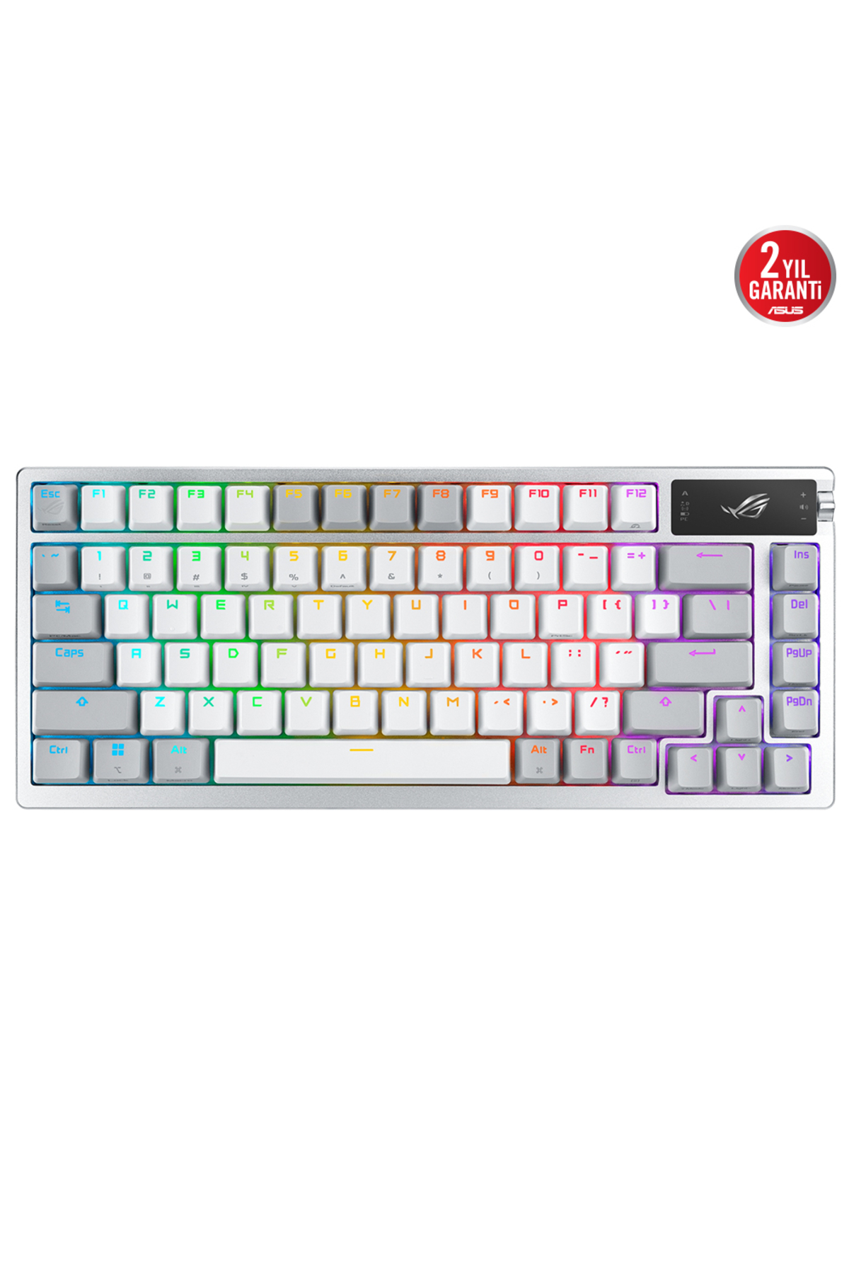 ASUS ROG Azoth NX Snow Switch PBT UK Kablosuz RGB Beyaz Mekanik