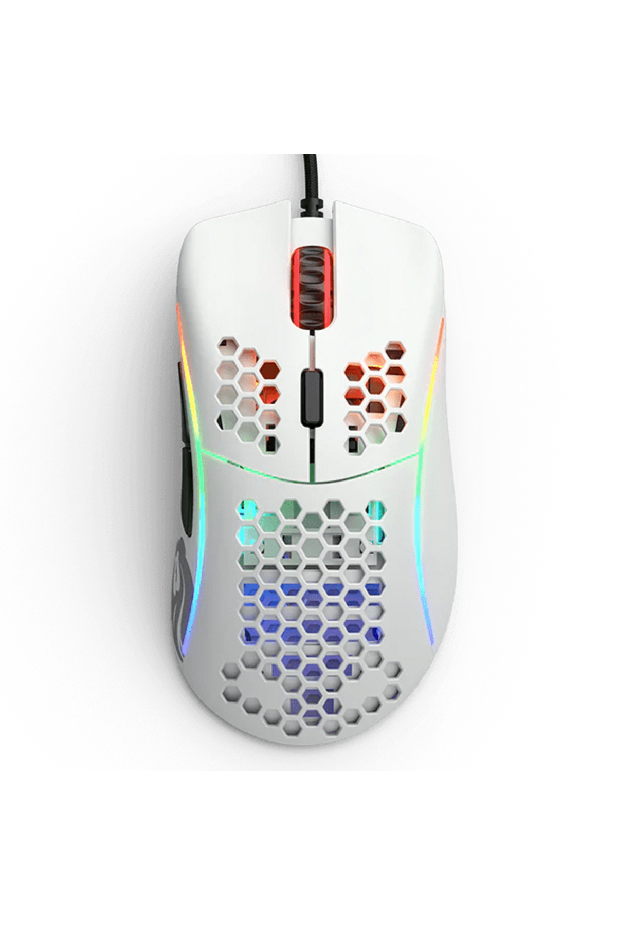 Glorious Model D GD-WHITE 12000 DPI 6 Tuş RGB Optik Mat Beyaz Kablolu Gaming (Oyuncu) Mouse