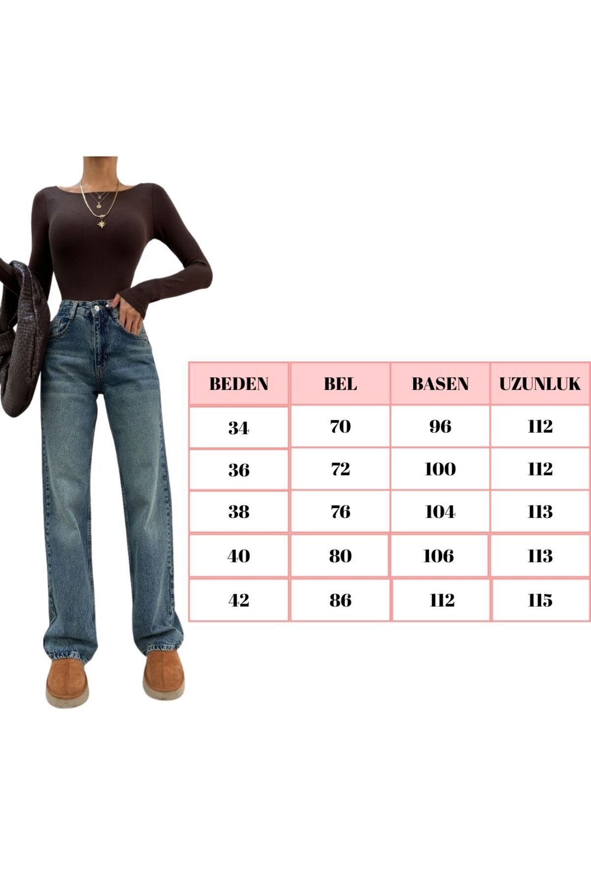 MUG collection Pantaloni Palazzo de damă din denim