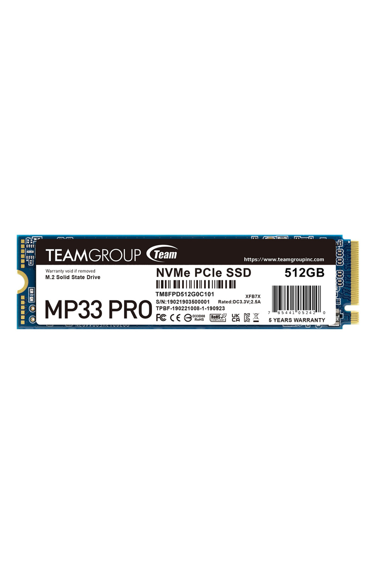 Genel Markalar Team MP33 Pro 512GB 3500/3000MB/s NVMe PCIe Gen3x4