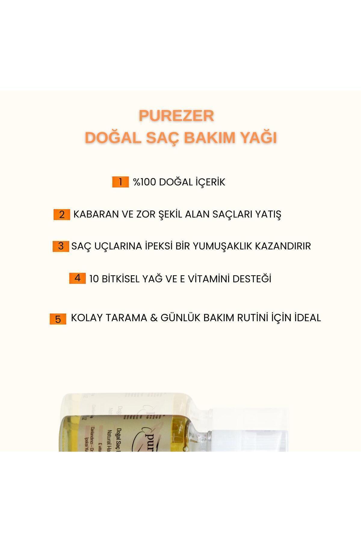 Doğal Saç Bakım Yağı 50 ml | E Vitaminli Bitkisel Içerik | Canlandırıcı Ve Besleyici — SSMPRZRSÇBKM — تصویر 6 از 7