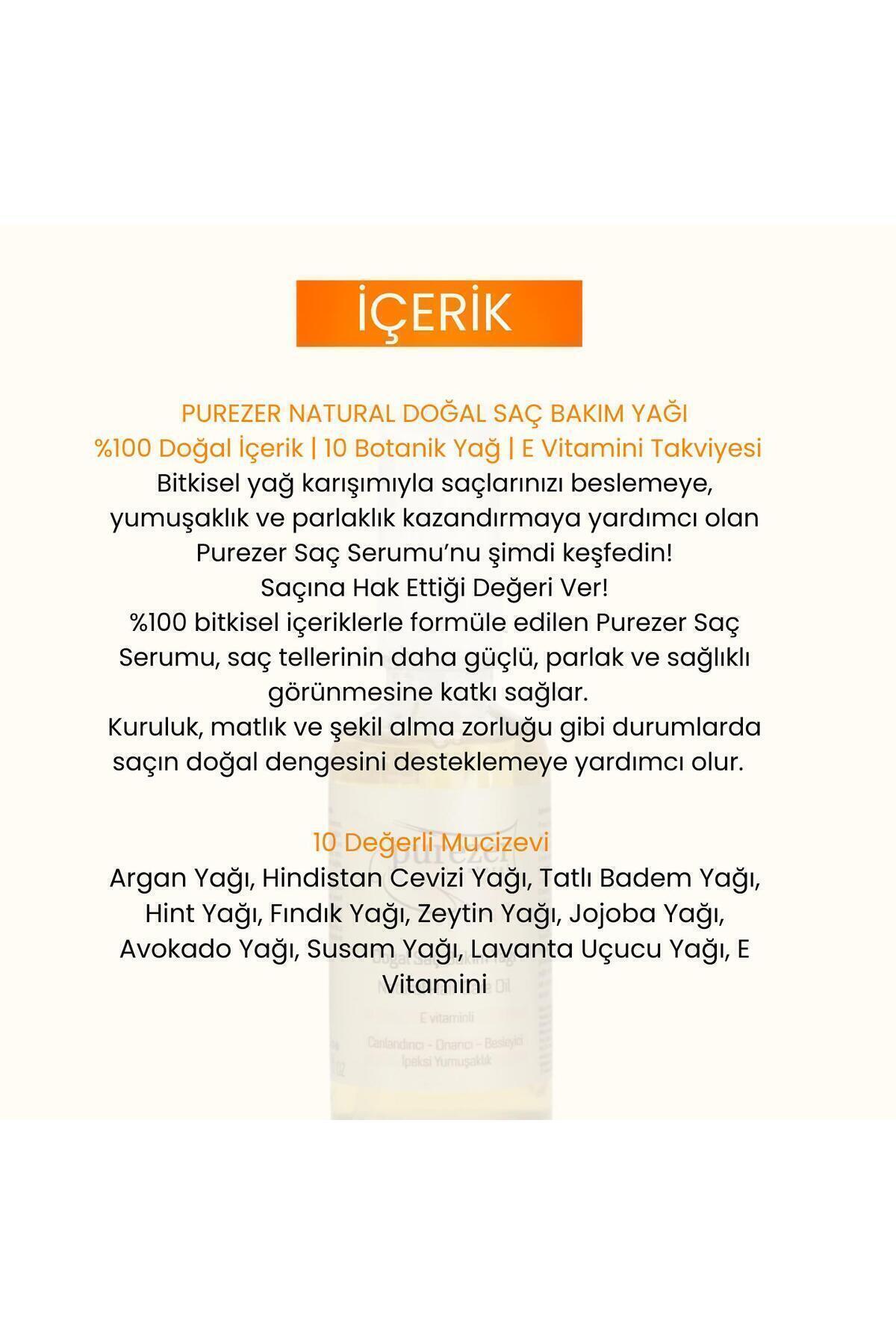 Doğal Saç Bakım Yağı 50 ml | E Vitaminli Bitkisel Içerik | Canlandırıcı Ve Besleyici — SSMPRZRSÇBKM — تصویر 7 از 7