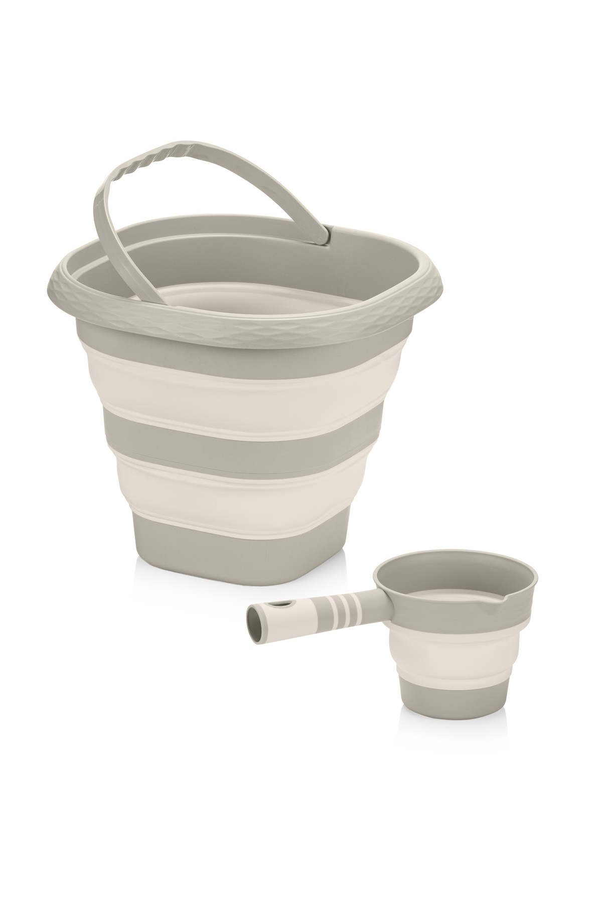 Zuu Baby Aqua Nest Bebek Küveti Lüks 3 Lü Set Katlanır 45 Litre Bej fotoğrafı 5 (önizleme)