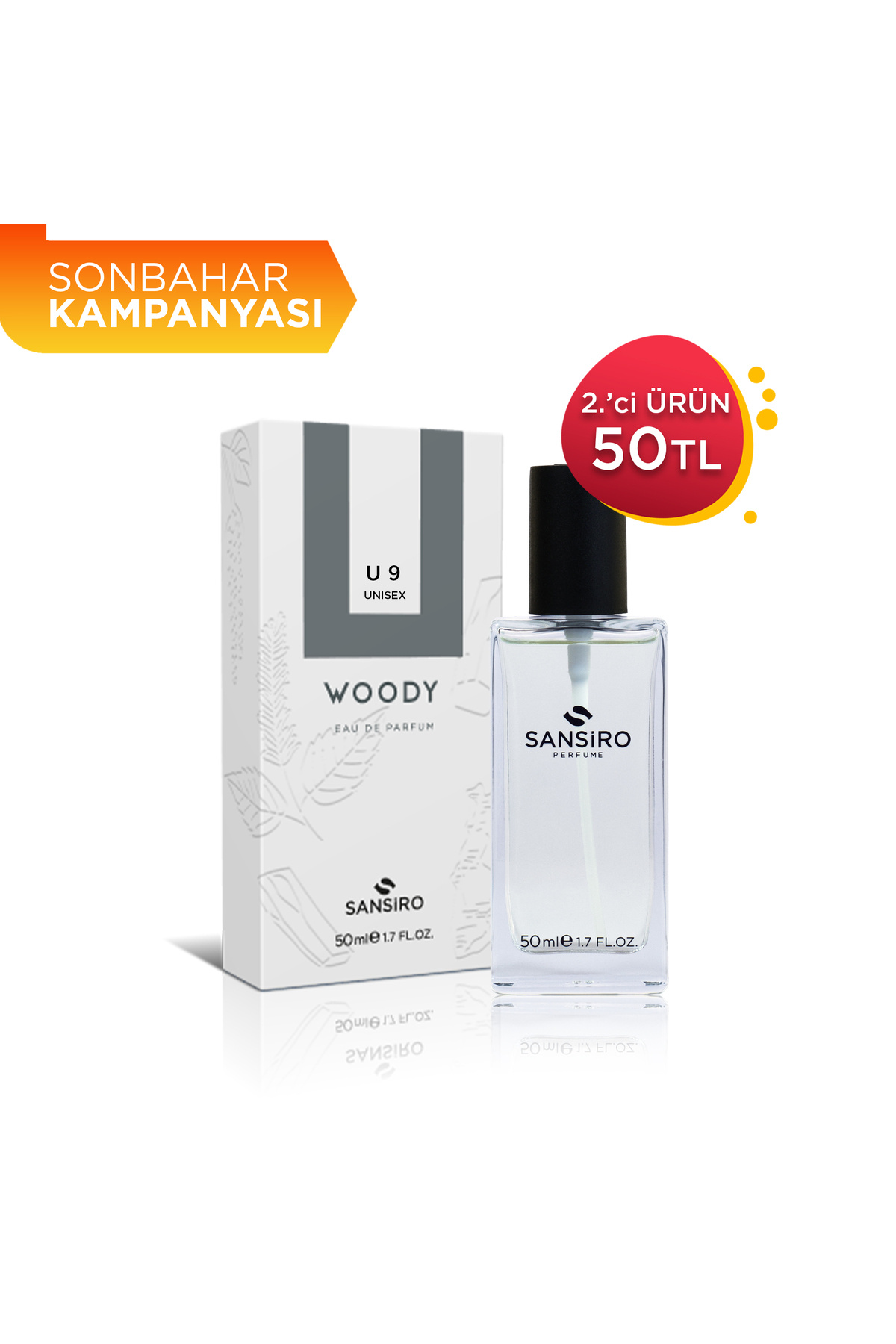 سنسیرو عطر زنانه یو-۹ مدل یونیسکس ۵۰ میلی‌لیتر ادوپرفیوم