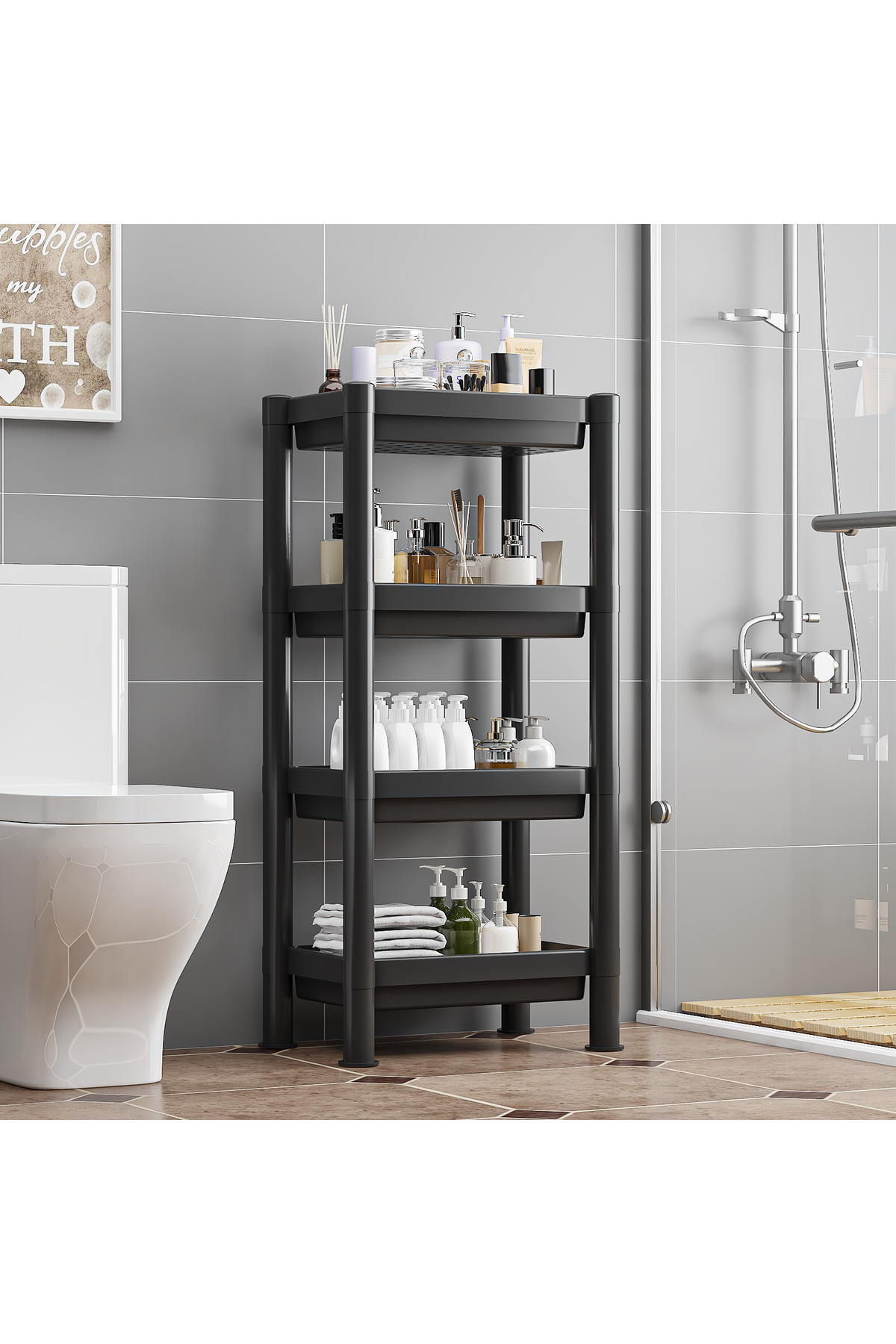 رفوف متعددة الاستخدامات لتخزين وتنظيم مستلزمات الم...