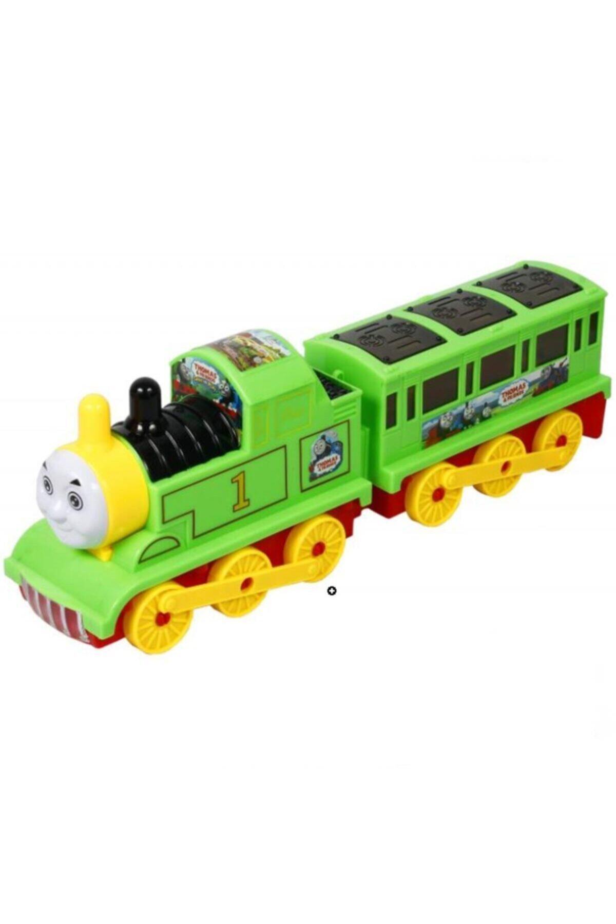 Genel Markalar Oyuncak Thomas Tren Pilli Işıklı Sesli Çarp Dön Thomas Oyuncak Tren Oyuncak Lokomotif Tren