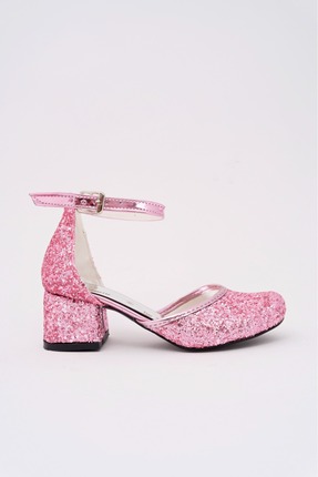 SGF KIDS PEMBE PARILTILI ÇOCUK KARNIYARIK TOPUKLU ABİYE