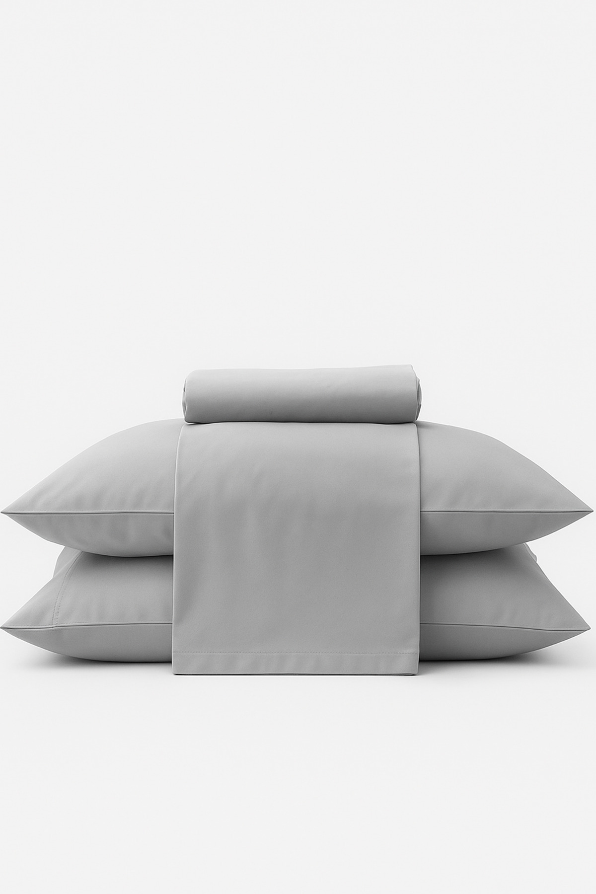 İz Home Basic Gri Ranforce Yastık Kılıfı Seti | 2 Adet | (50X70 cm) | Pamuklu