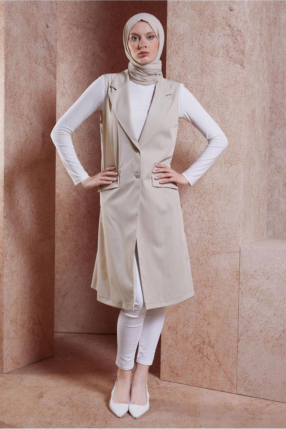 WRAP COLLAR VEST 44660