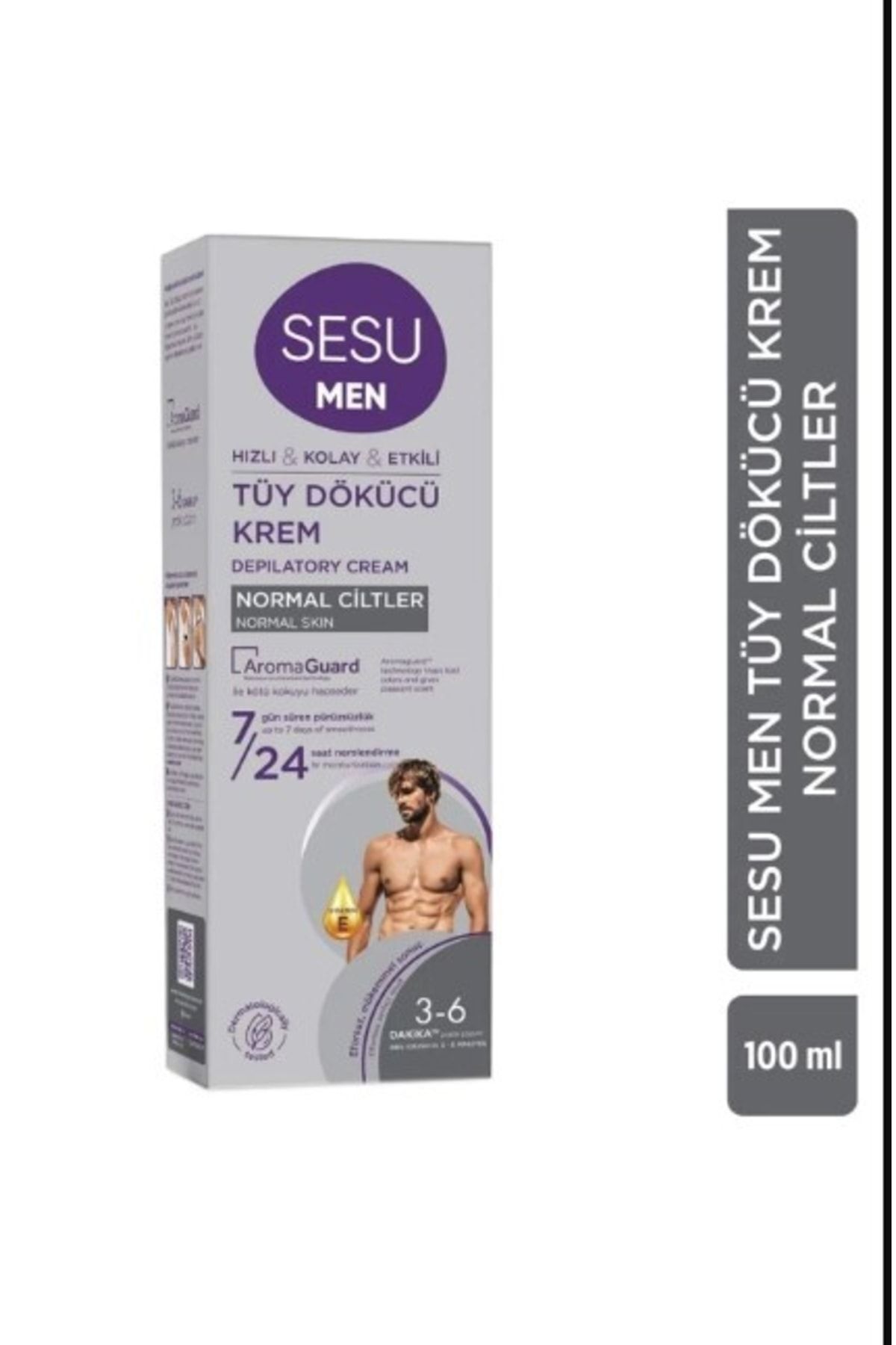 Erkekler için Tüy Dökücü Krem 100ml — 13318 — تصویر 2 از 7