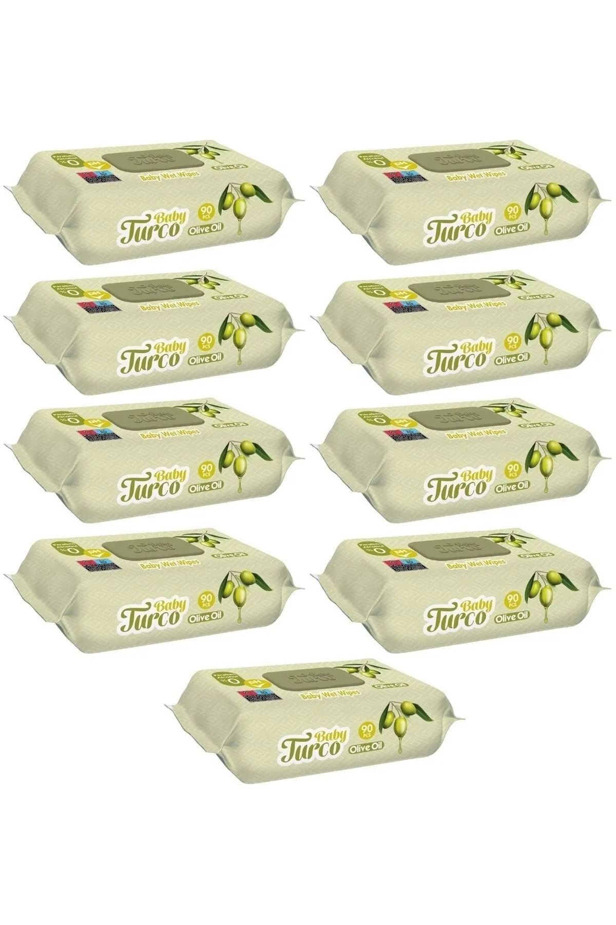 Baby Turco Turco Baby Islak Havlu 90'lı Zeytinyağlı X9 Adet fotoğrafı 2 (önizleme)