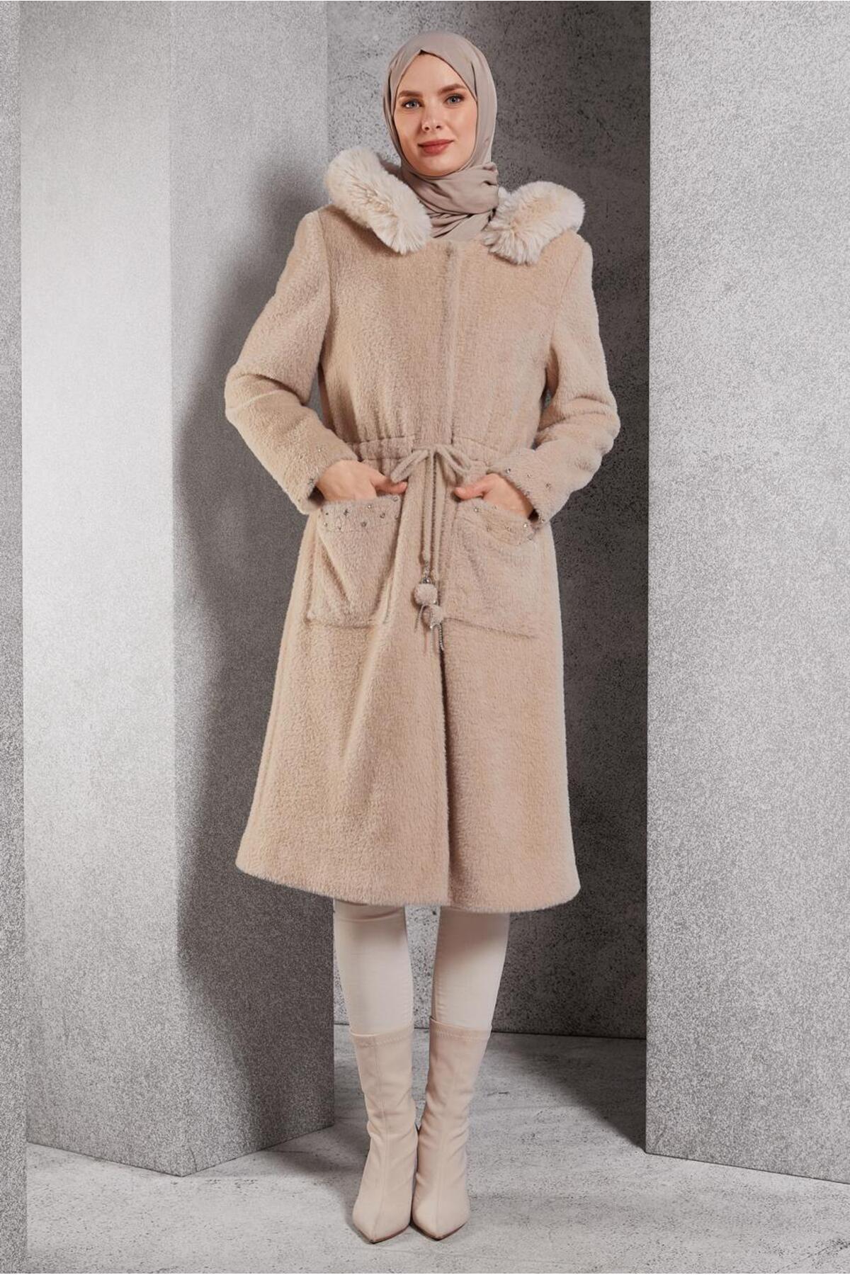 آلوینا کت خزدار طرحدار ۹۰۵۴۹ آلوینا کت خزدار طرحدار ۹۰۵۴۹