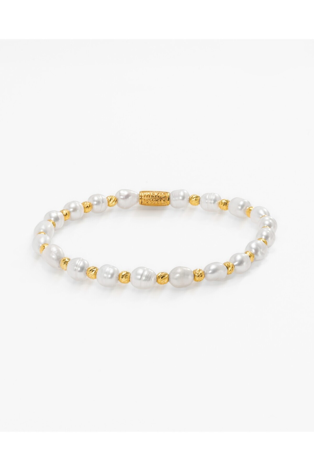 MEKS JEWELS 20,15 Karat Doğal İnci Taşlı Gümüş Bileklik