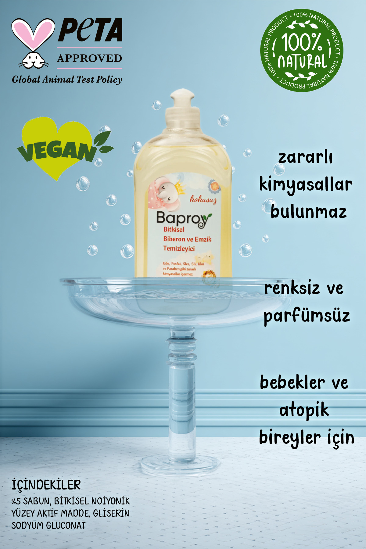Baproy Baby Bitkisel Biberon Emzik Temizleyicisi 500 Ml fotoğrafı 2 (önizleme)
