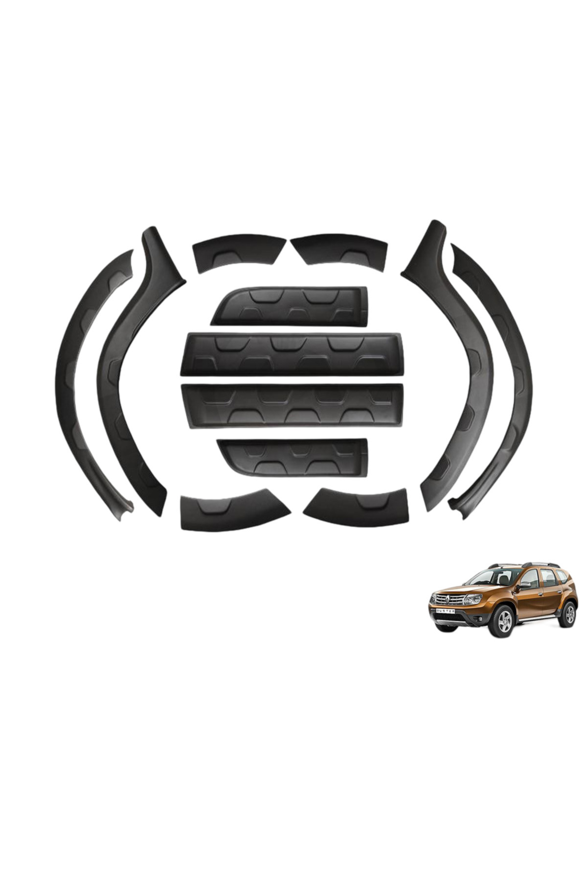 Niken AUTOGP Dacia duster dodik ve kapı koruma çamurluk kaplama plastik 2010 / 2017