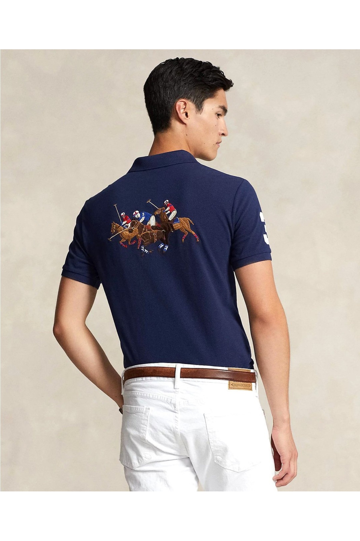 تی شرت مردانه راسته آستین کوتاه | رالف لورن Ralph Lauren 710935534002 - تصویر 2