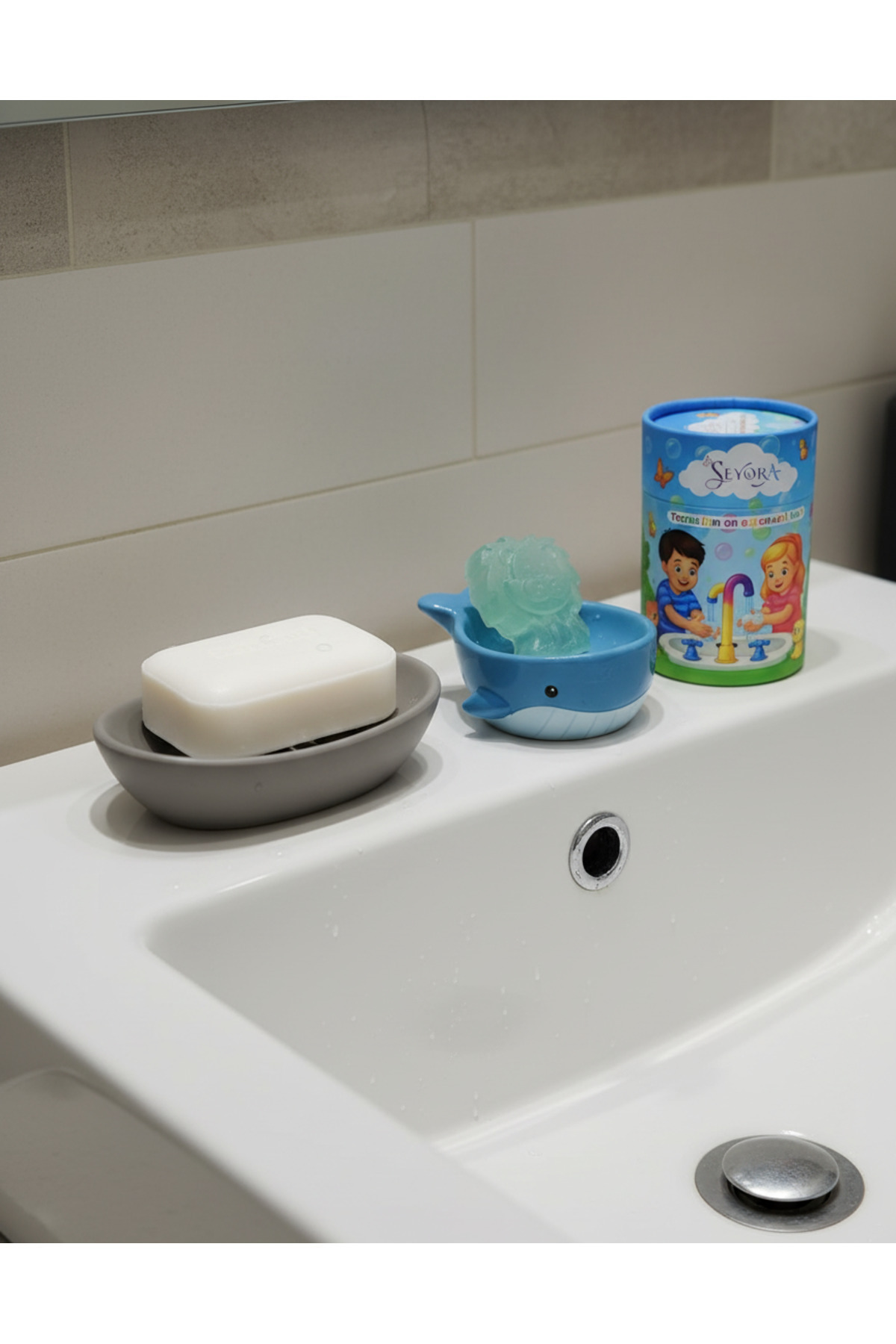 seyora Kumbara Kutulu Hayvan Figürlü Doğal Sabun – Çilek Kokulu El Yıkama Sabunu – Çocuklar İçin Özel 5'li fotoğrafı 6 (önizleme)