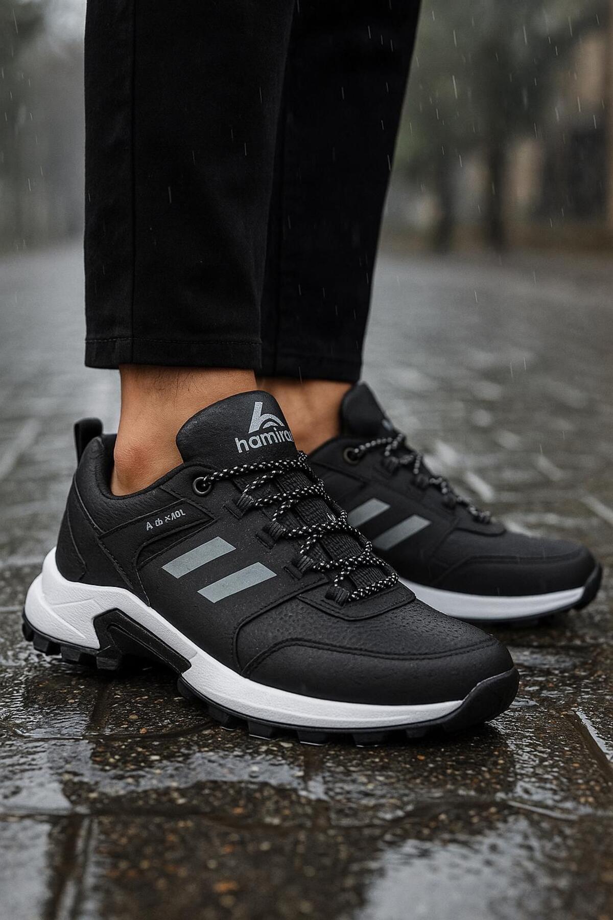 ARONA Unisex Su Geçirmez Kışlık Spor Ayakkabı – Rahat Poli Taban Günlük Yürüyüş Sneaker