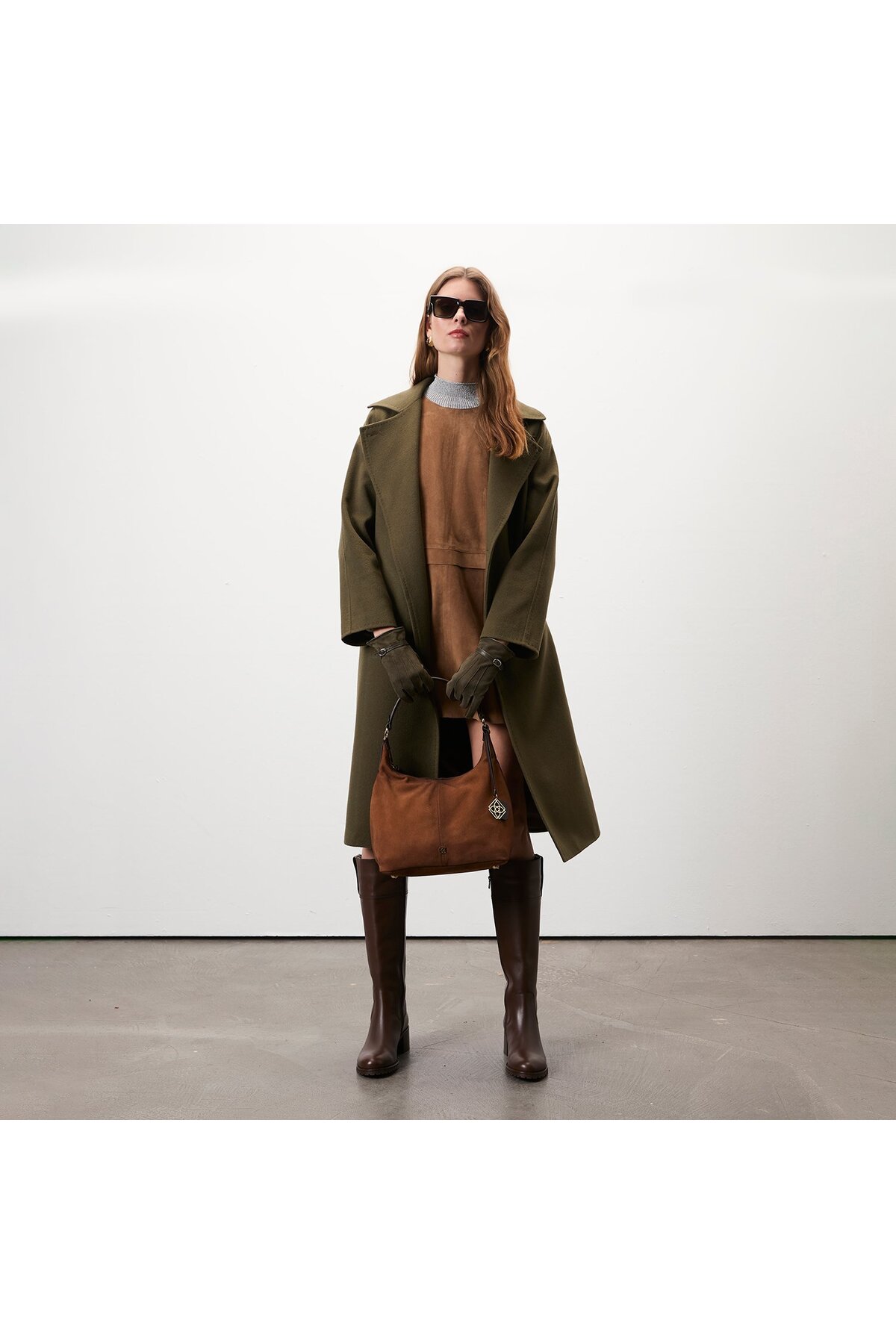 Desa  Stefania Yeşil Kadın Trençkot - Görsel 2