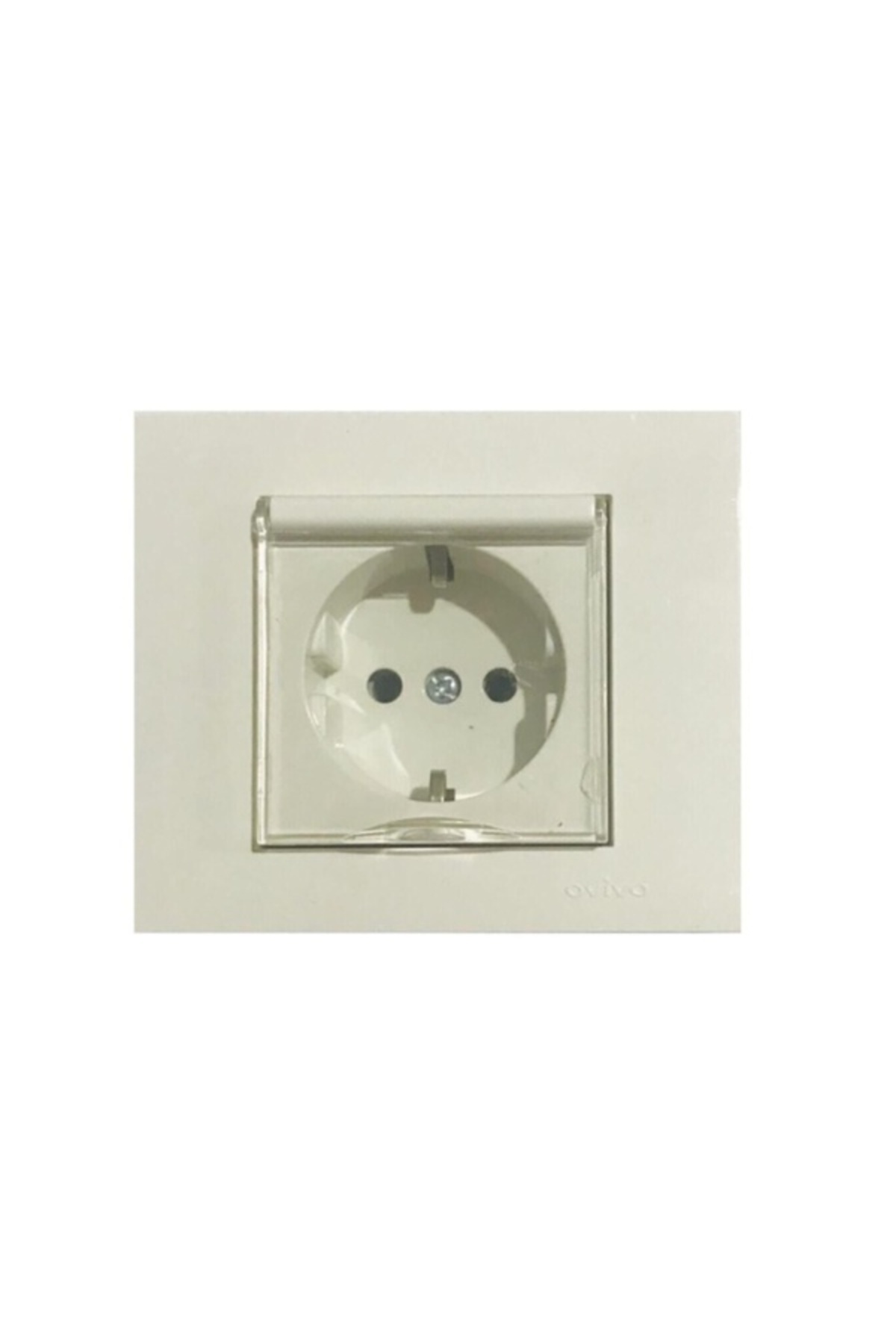 OVİVO GRANO BEYAZ KAPAKLI TOPRAKLI PRİZ ÇOCUK KOR. (ÜRÜN ÇERÇEVESİZDİR)