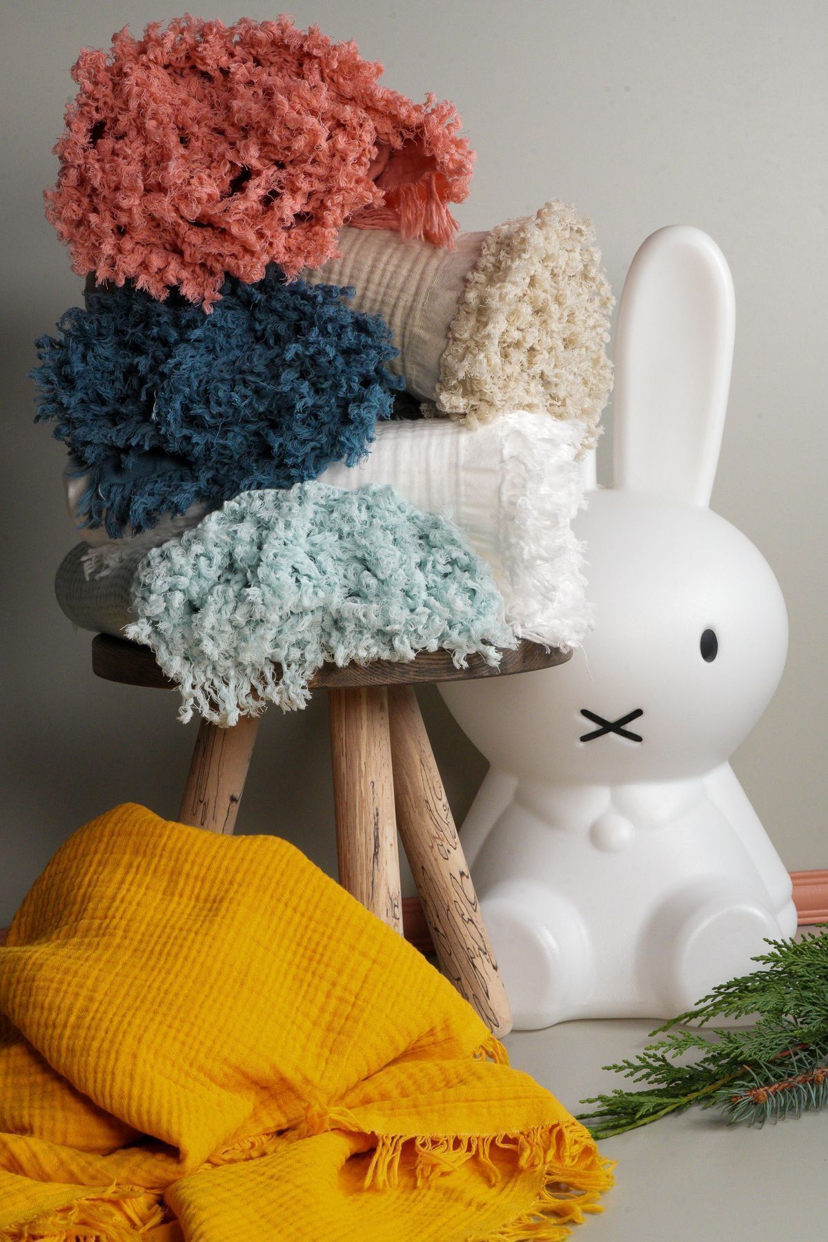 Bondberro Müslin Bebek & Örtü & Battaniye 4 Katlı %100 Pamuk Organik Oeko-teks Sertifikalı 120x100 Cm /mercan fotoğrafı 2 (önizleme)