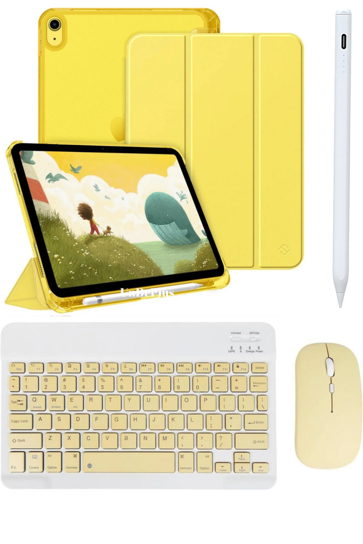 Apple iPad 11th GENERATION A16 and 10th generation 10.9 Compatible Flip Case Sair+ Bluetooth Keyboard Mouse + Pen