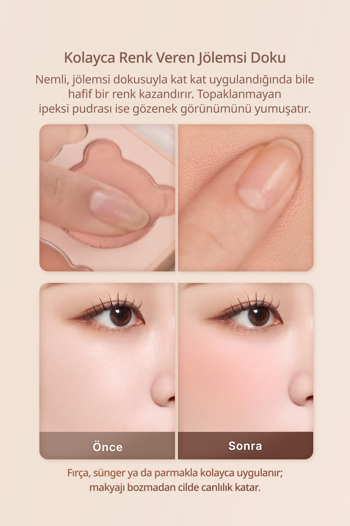 Karıştırılabilir Renk Tonlarına Sahip 4lü Jel Allık Blending Mood Cheek (#17 Mauve Bear) — رنگارنگ 111649 — تصویر 4 از 9