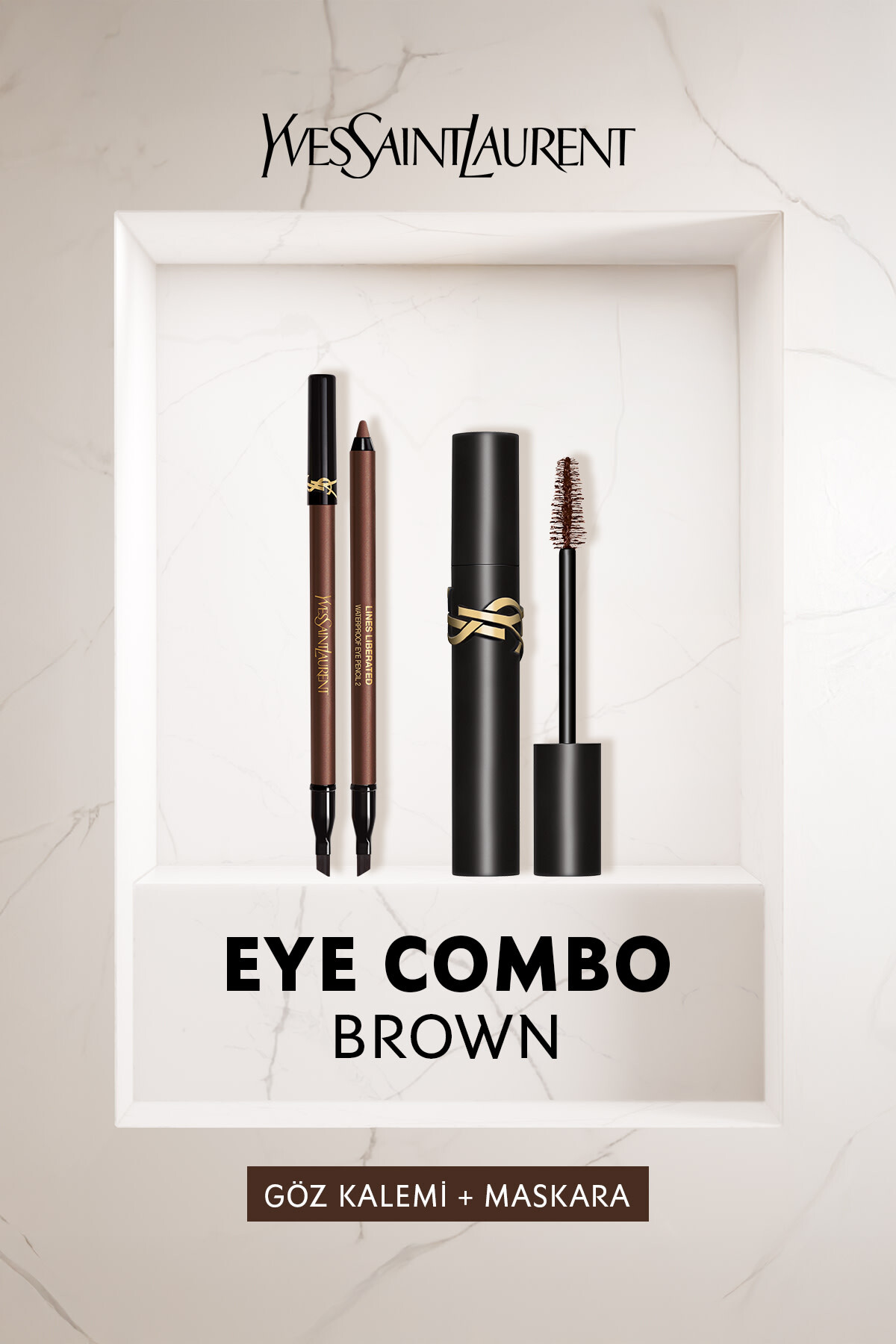 Yves Saint Laurent Eye Combo Kahverengi Göz Kalemi + Maskara Makyaj Seti 7829999999241 - Fiyatı, Yorumları