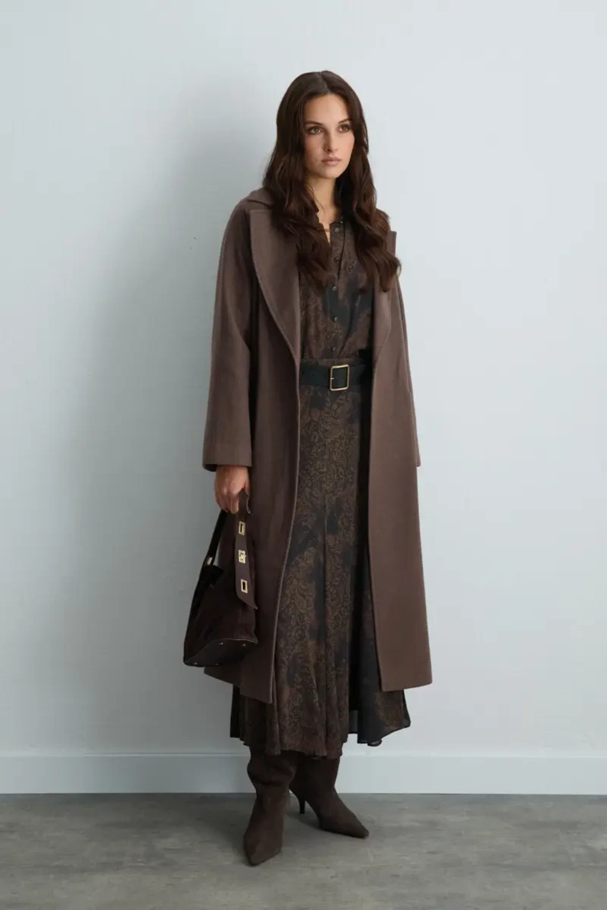 Classic Wool Coat - Brown