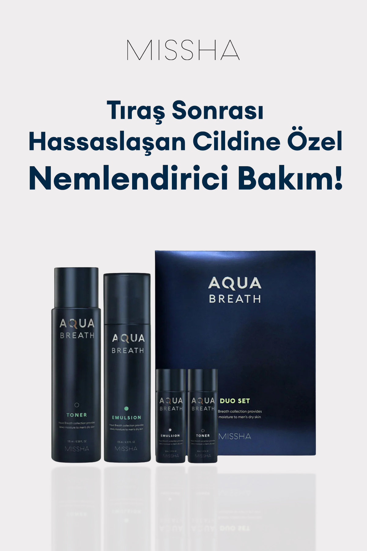 Missha Erkeklere Özel Yoğun Nem Sunan Tıraş Sonrası Bakım Seti For