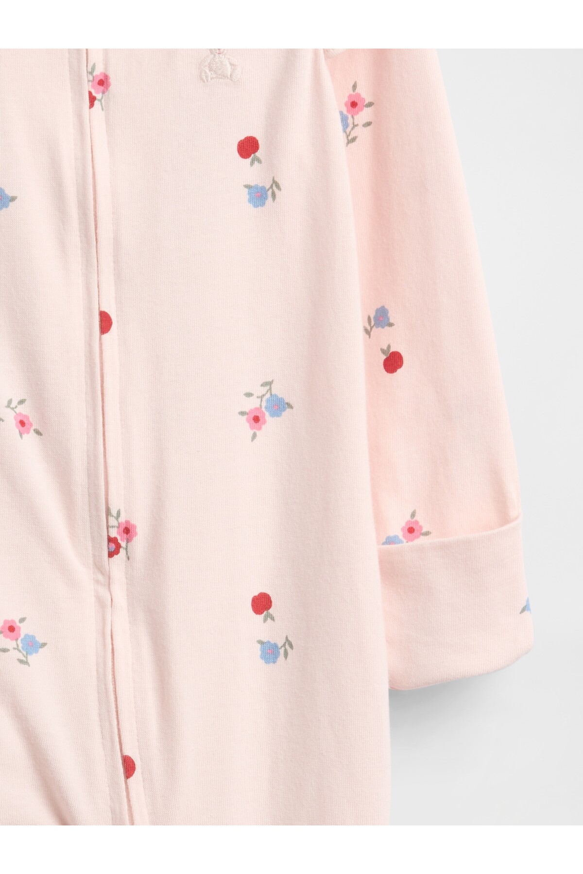 GAP Bebek Pembe First Favorites Organik Pamuklu Ayaklı Bodysuit fotoğrafı 2 (önizleme)