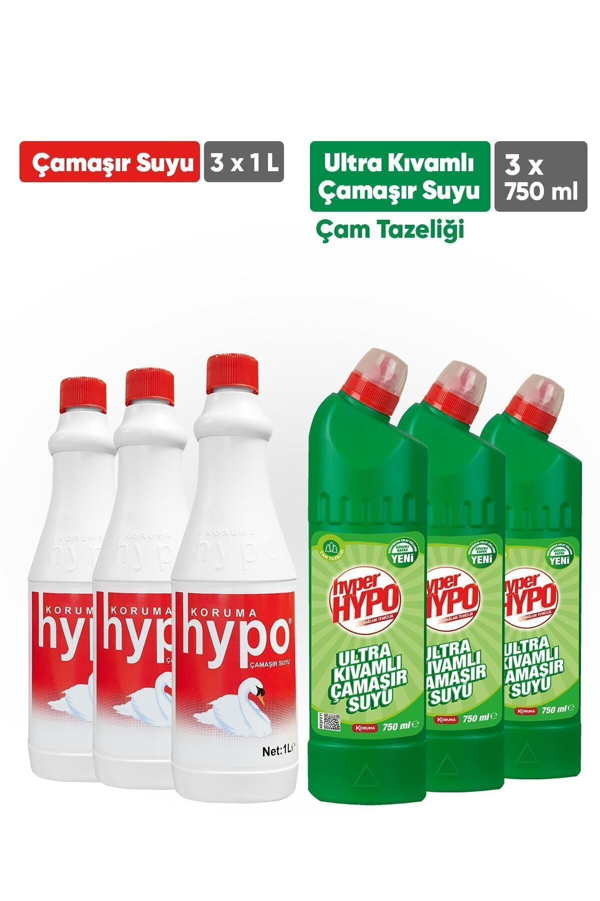 Hyper Hypo Hypo Çamaşır Suyu 1000 Ml + Çamaşır Suyu Çam Tazeliği 750 Ml