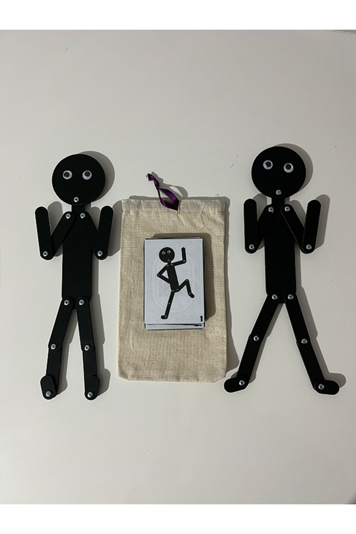 Edu&Hobby Montessori Çöp Adam Eğitici Oyuncak – 2 Adet Hareketli Figür + 27 Görev Kartı- Bionic Man fotoğrafı 3 (önizleme)