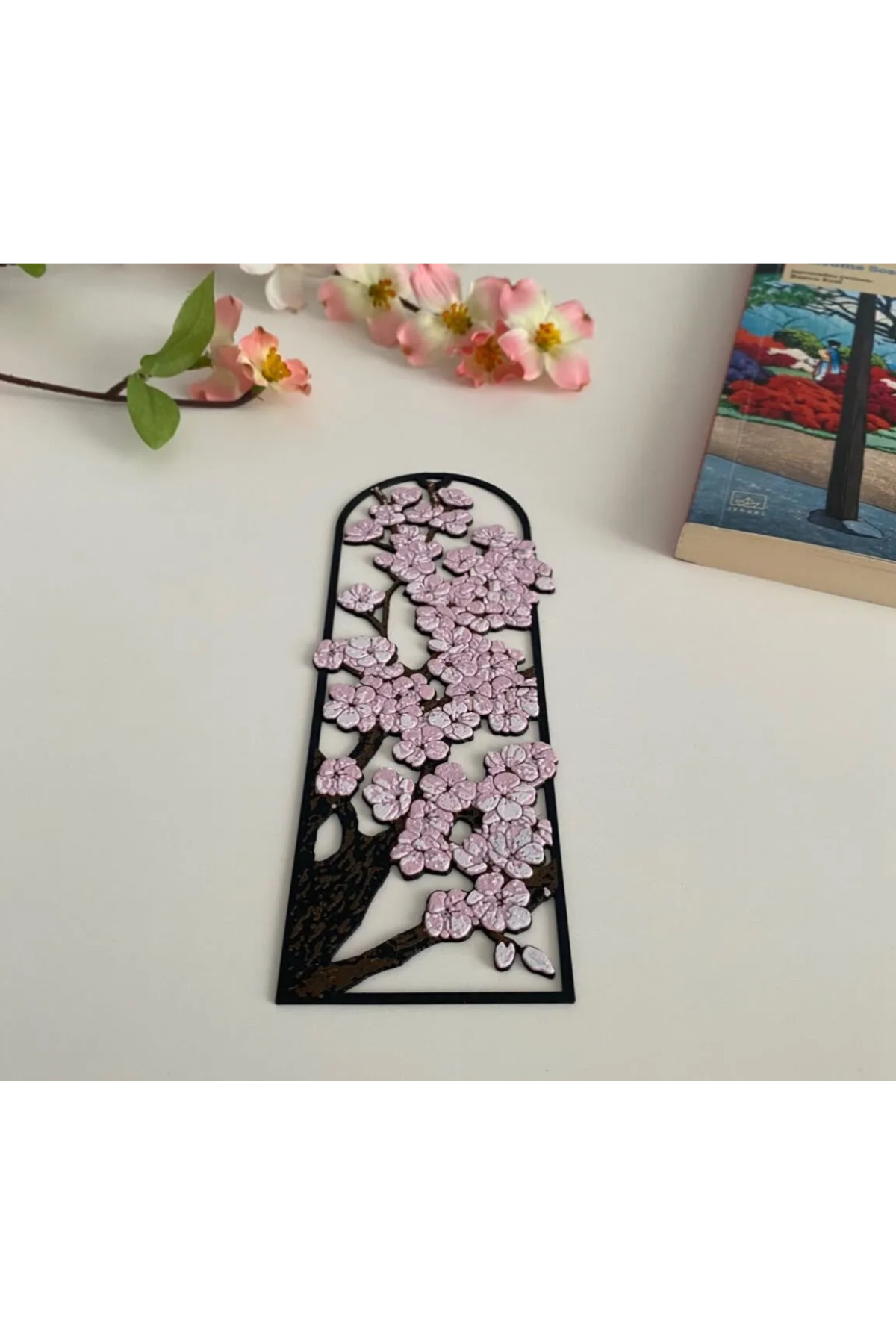 Good To Glow Sakura Kabartmalı Kitap Ayracı - Japon Baharı Temalı
