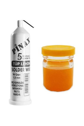 TOPALAKTİCARET Tüp Lehim Teli 10 gr 1.2mm Lehim Pastası -