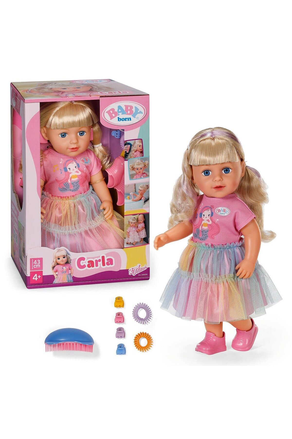 さんちゃん SAZE 838006 Baby Born Kız Kardeş Bebek Carla 43 cm - Fiyatı, Yorumları