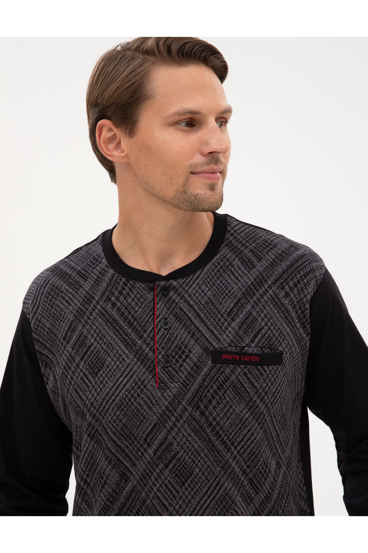 ست پیژامه و لباس خواب مردانه راسته آستین بلند | پیر کاردین Pierre Cardin 50322640 - تصویر 2