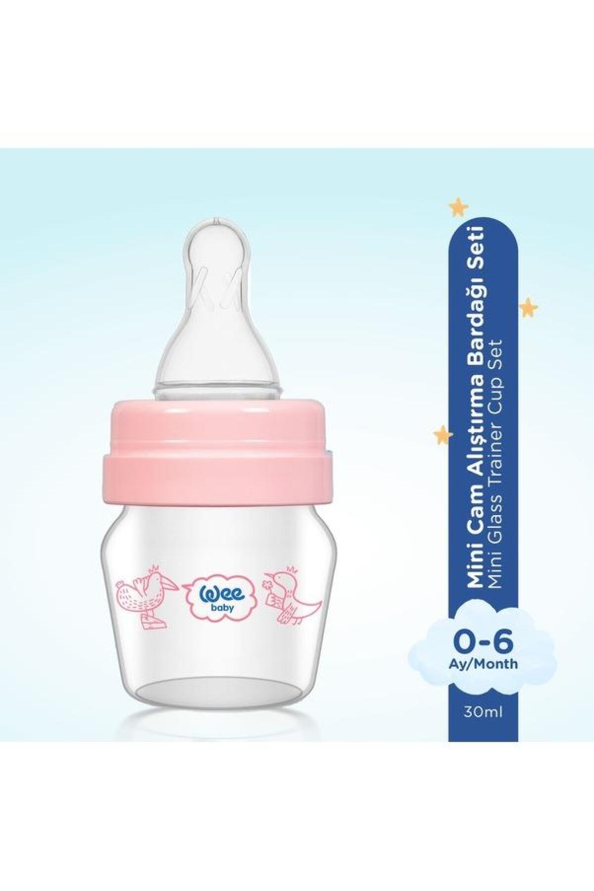 Wee Baby Mini Cam Alıştırma Bardağı Seti 30 ml 0-6 ay Pembe fotoğrafı 2 (önizleme)