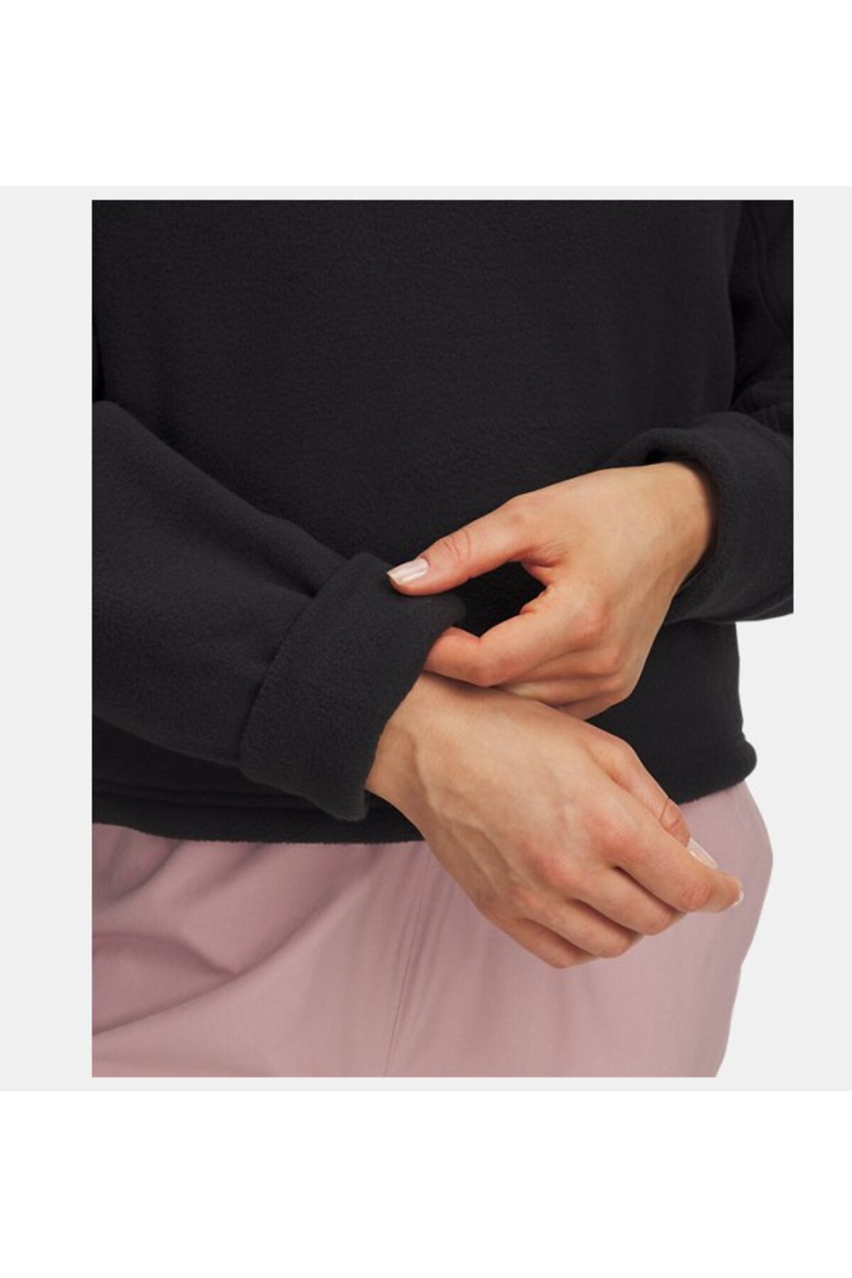 Under Armour Kadın UA Expanse Fleece Yarım Fermuarlı Sweatshirt 1387024-002 görsel 3