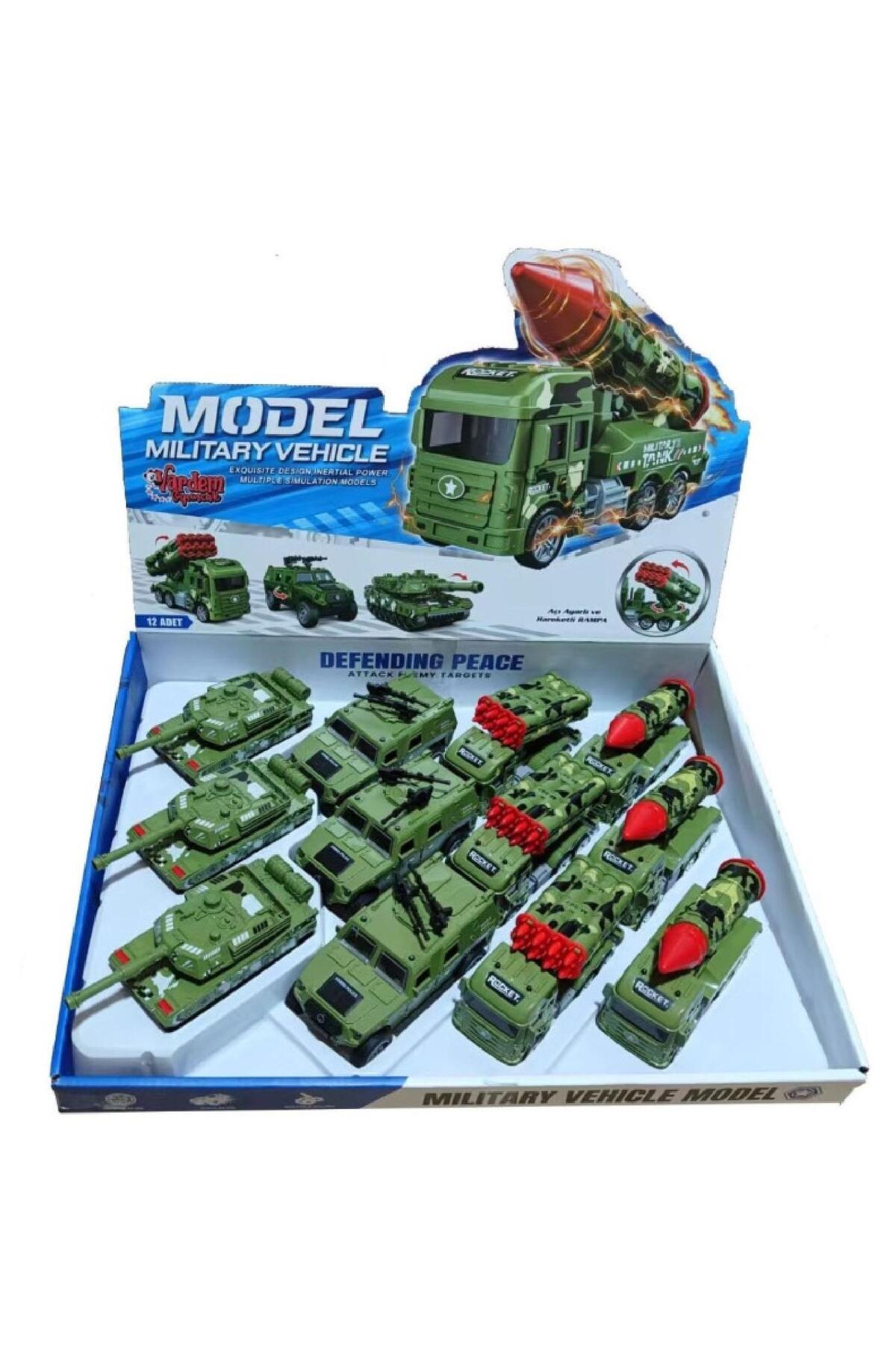 toysclub PLASTİK SÜRTMELİ SAVUNMA ARAÇLARI - 14 X5 cm - 1 Adet