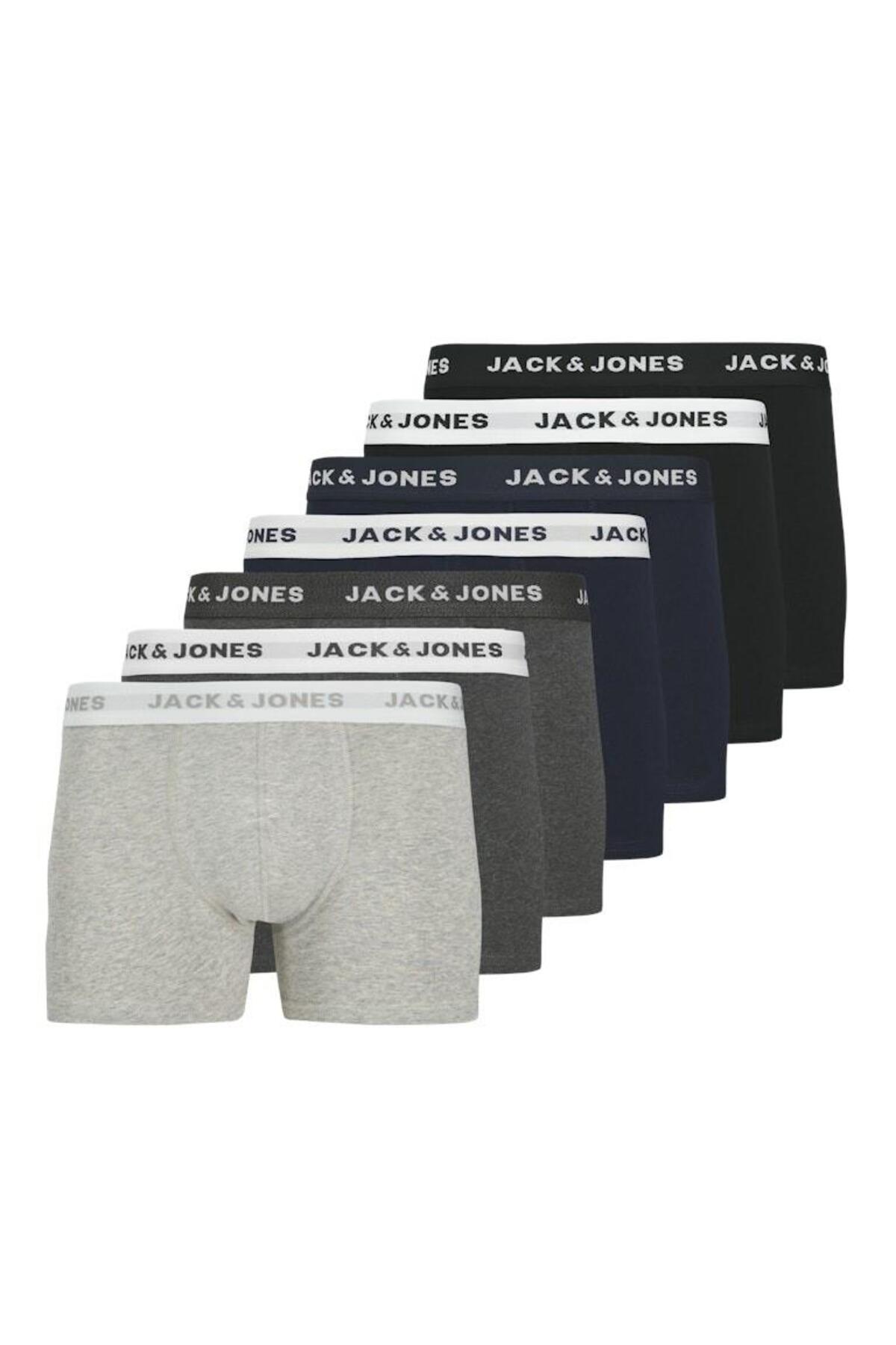 شلوارک مردانه جک جونز مدل 7 بسته 12165587 جک اند جونز باکسر Jack & Jones